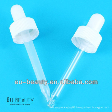 dropper 18/400 with glass pipette white plastic closure